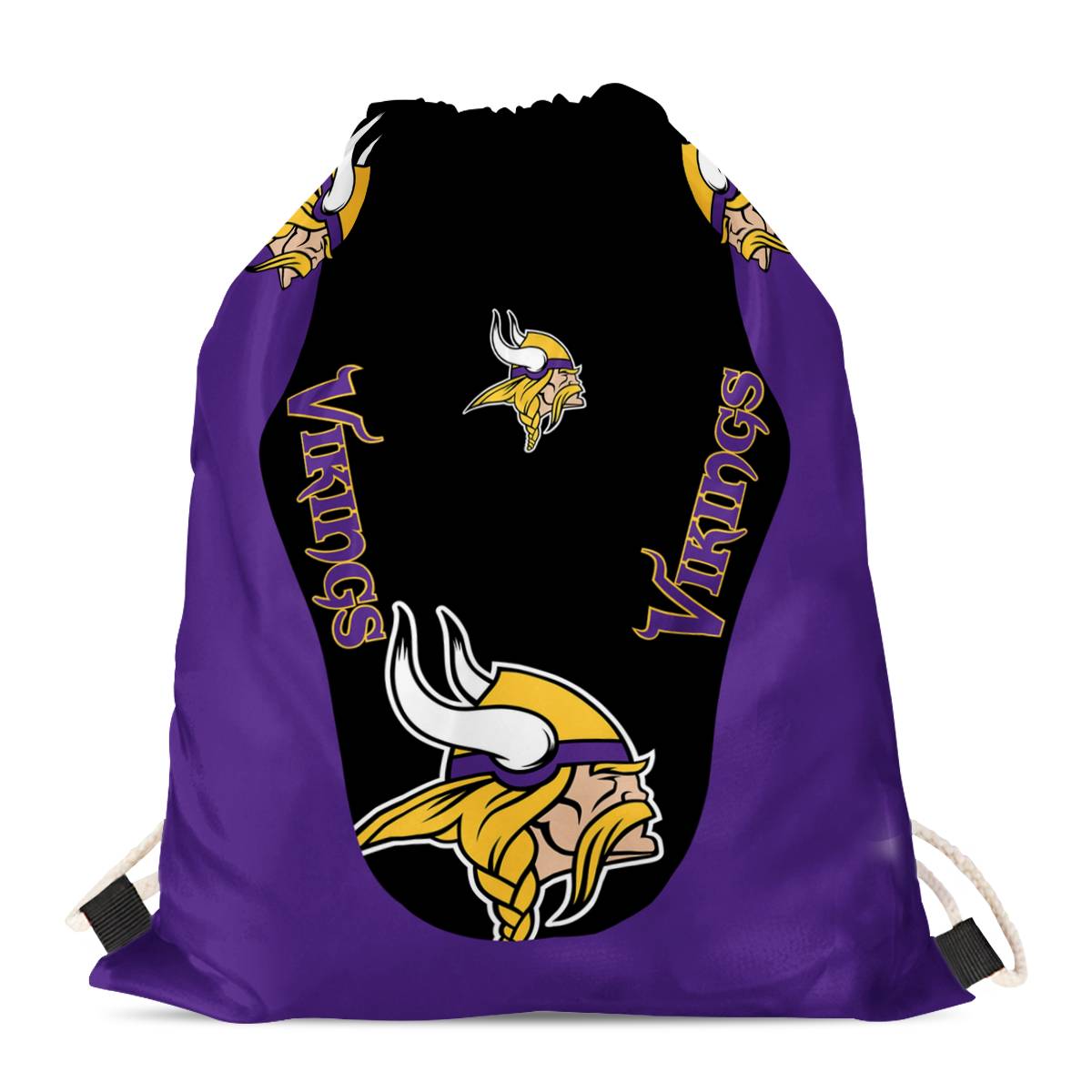 Minnesota Vikings Drawstring Backpack sack / Gym bag 18" x 14" 001